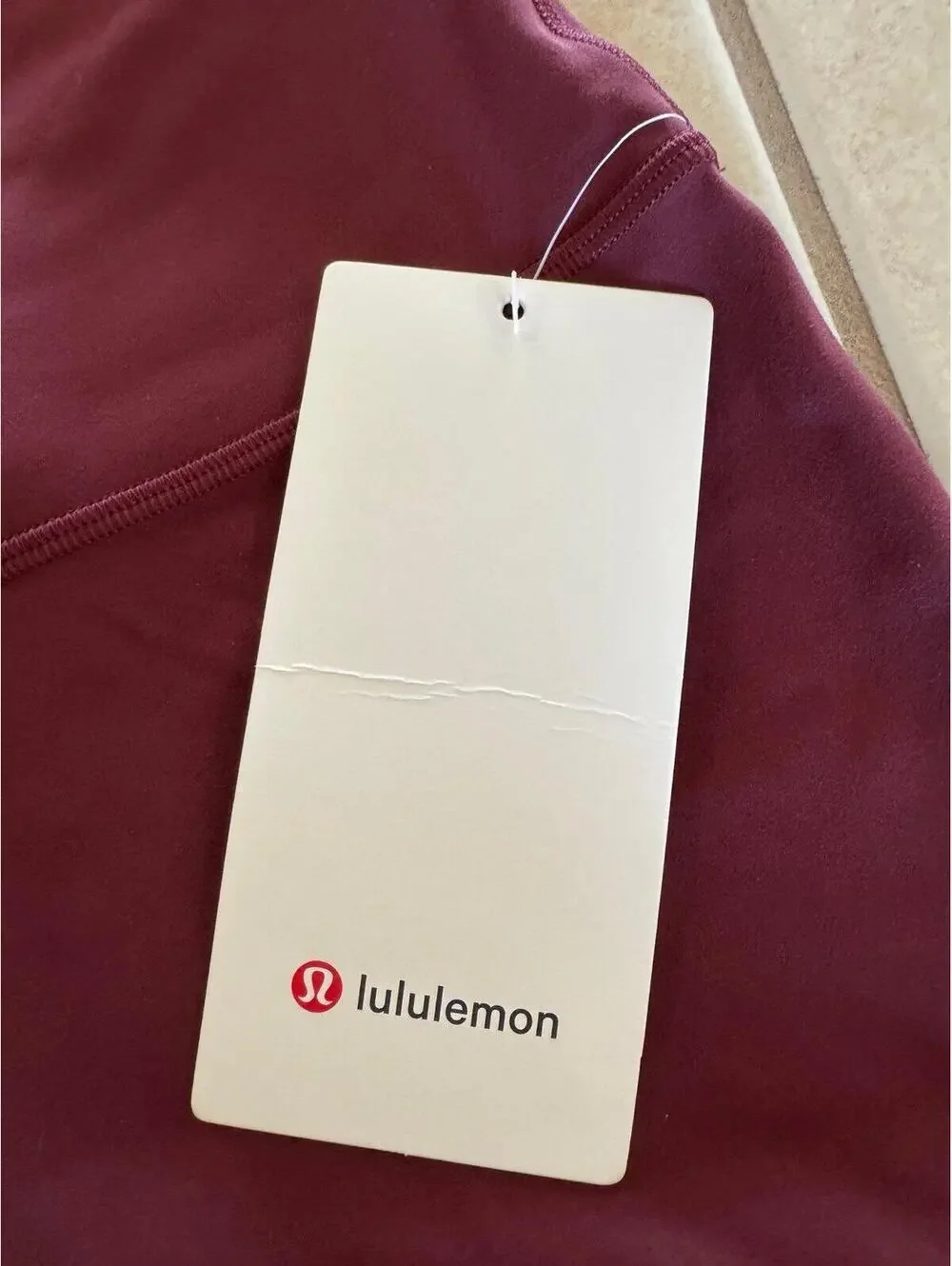 Lululemon Wunder Train High Rise 28” Red Merlot Size 10 NWT